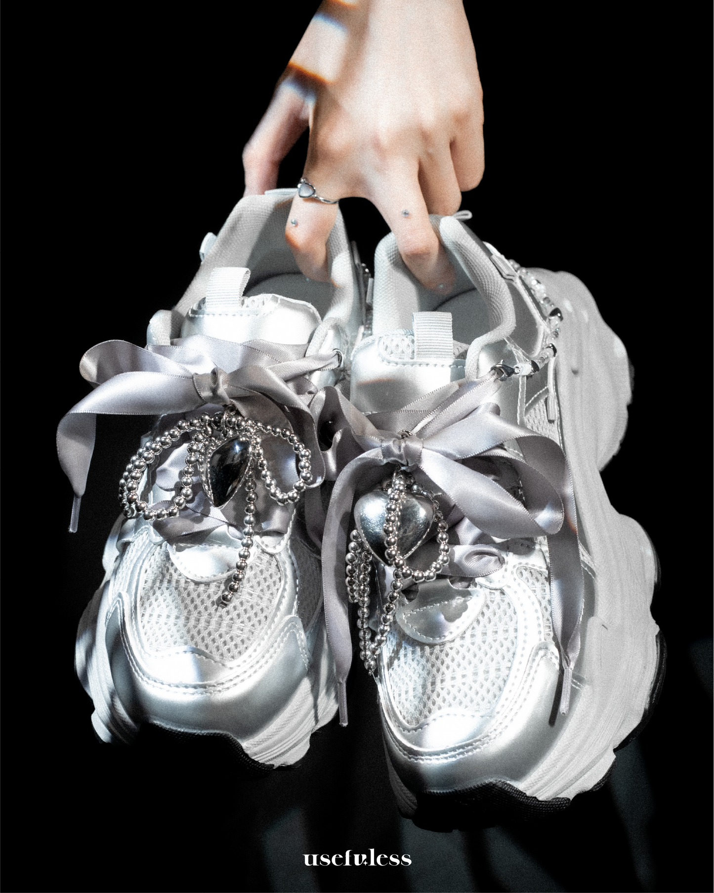 Silver Phantom Heart Set