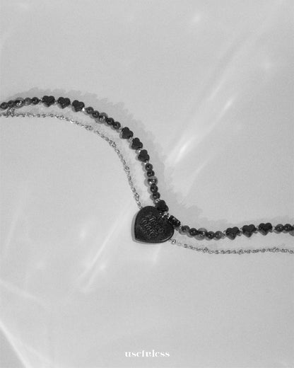 Noir Elegance Heart Set